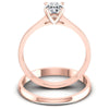 Oval Cut Diamonds Bridal Set in 18KT Yellow Gold