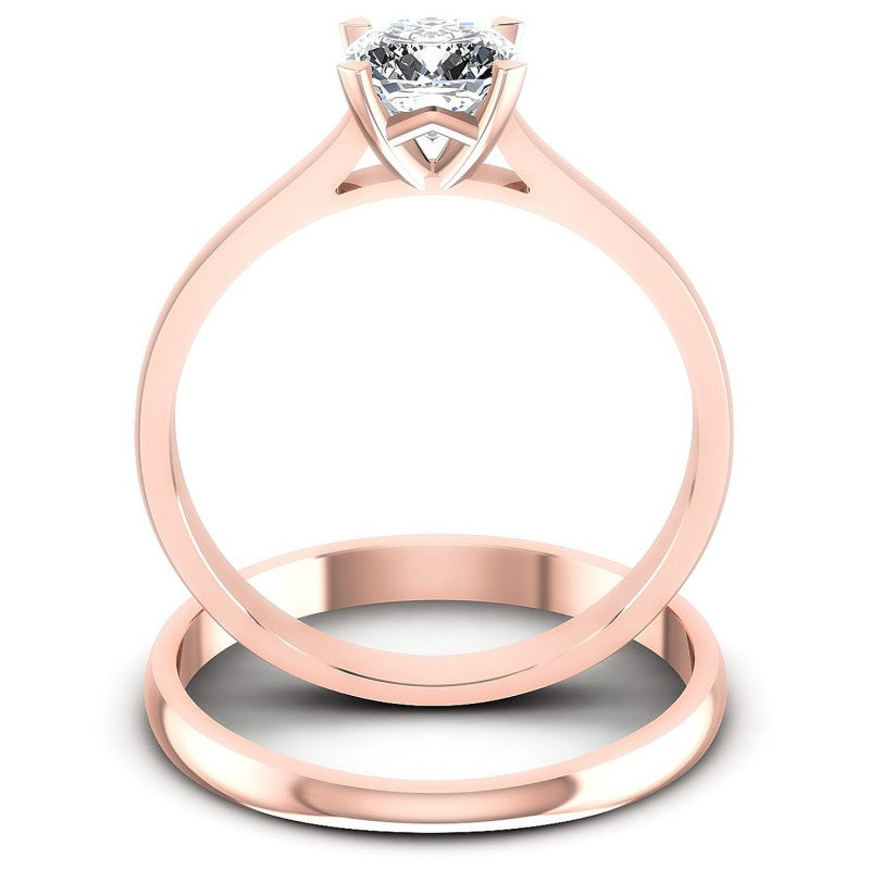 Cushion Cut Diamonds Bridal Set in 18KT Yellow Gold