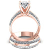 Princess And Oval Cut Diamonds Bridal Set in 18KT Yellow Gold