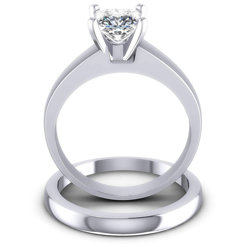Princess Cut Diamonds Bridal Set in 14KT Yellow Gold