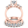 Oval Cut Diamonds Bridal Set in 18KT Yellow Gold