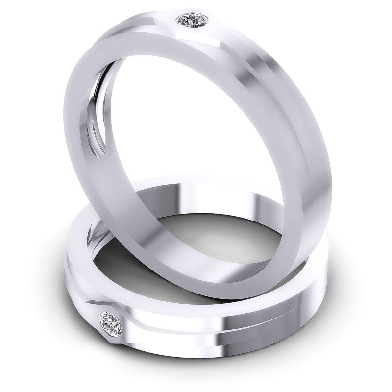 Round Cut Diamonds Wedding Sets in 14KT Rose Gold