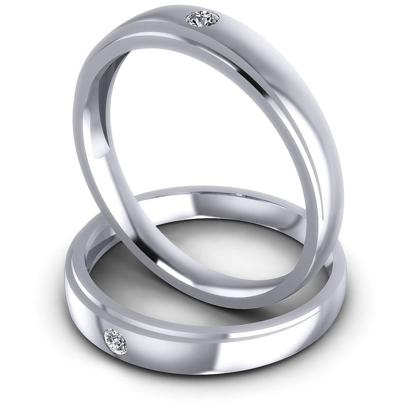 Round Cut Diamonds Wedding Sets in 14KT Rose Gold