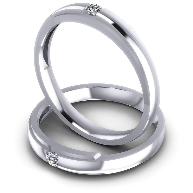 Round Cut Diamonds Wedding Sets in 14KT Rose Gold