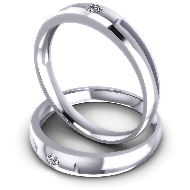 Round Cut Diamonds Wedding Sets in 14KT Rose Gold