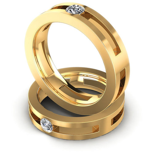 Round Cut Diamonds Wedding Sets in 14KT Rose Gold