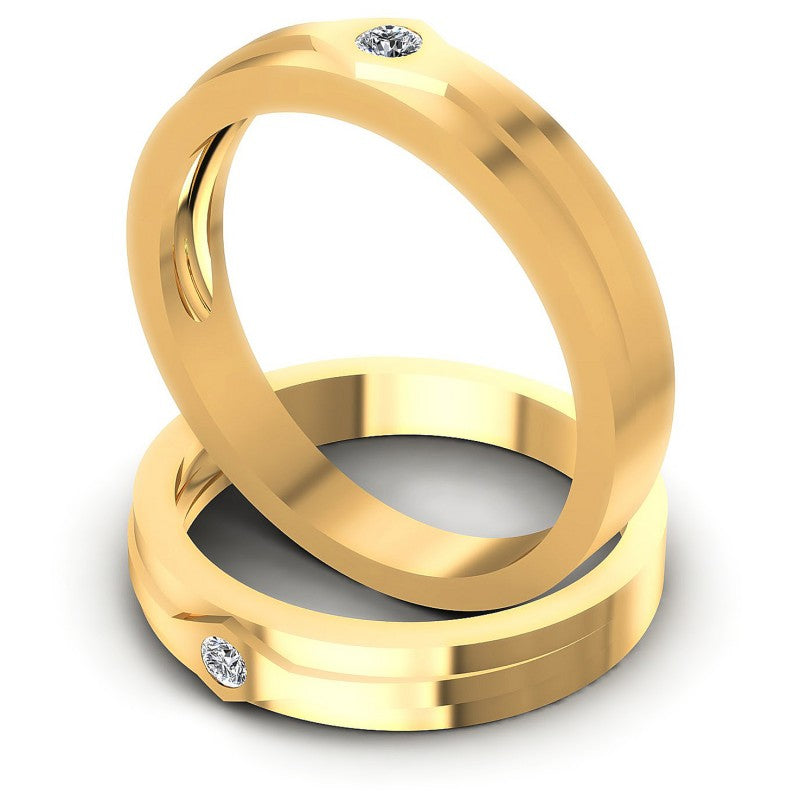 Round Cut Diamonds Wedding Sets in 14KT Rose Gold