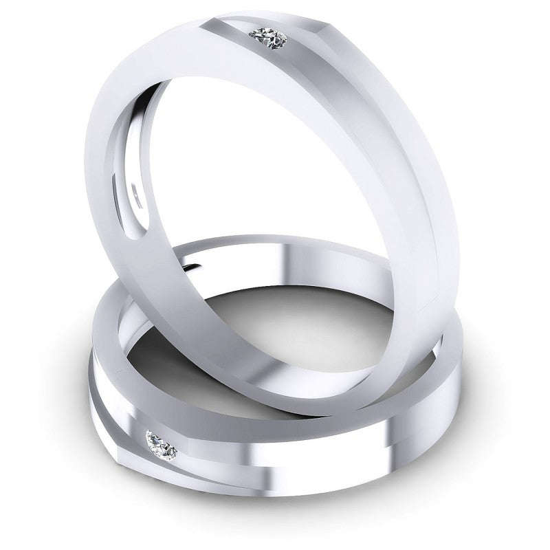 Round Cut Diamonds Wedding Sets in 14KT Rose Gold