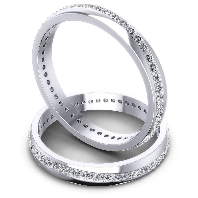 Round Cut Diamonds Wedding Sets in 14KT Rose Gold