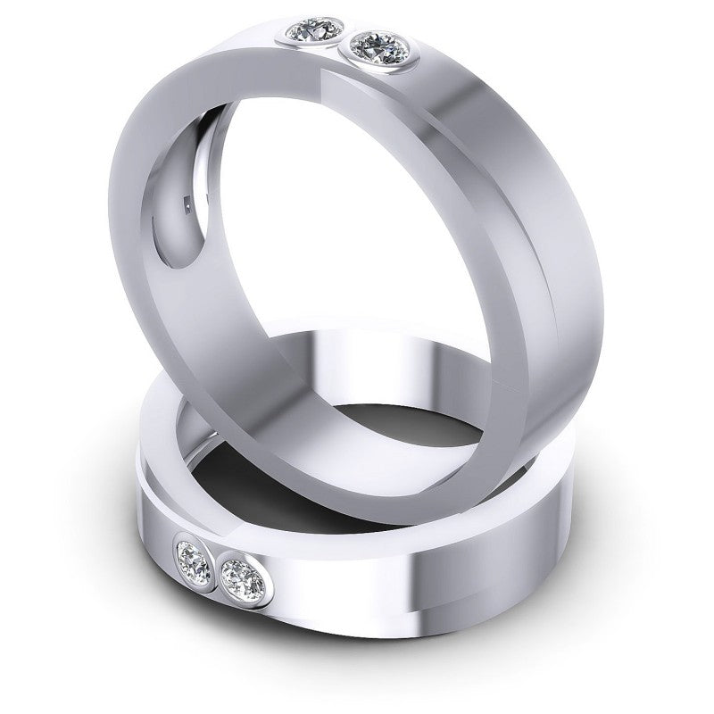 Round Cut Diamonds Wedding Sets in 14KT Rose Gold