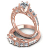 Round Diamonds 1.50CT Bridal Set in 18KT Rose Gold
