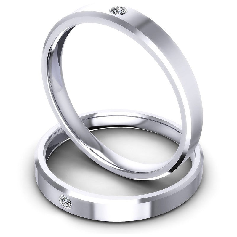 Round Cut Diamonds Wedding Sets in 14KT Rose Gold