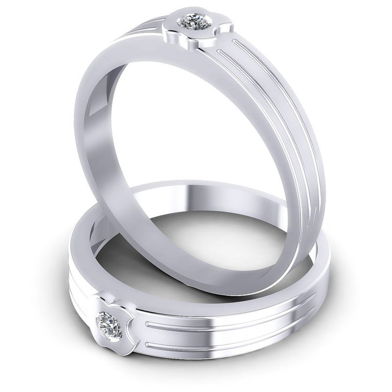 Round Cut Diamonds Wedding Sets in 14KT Rose Gold