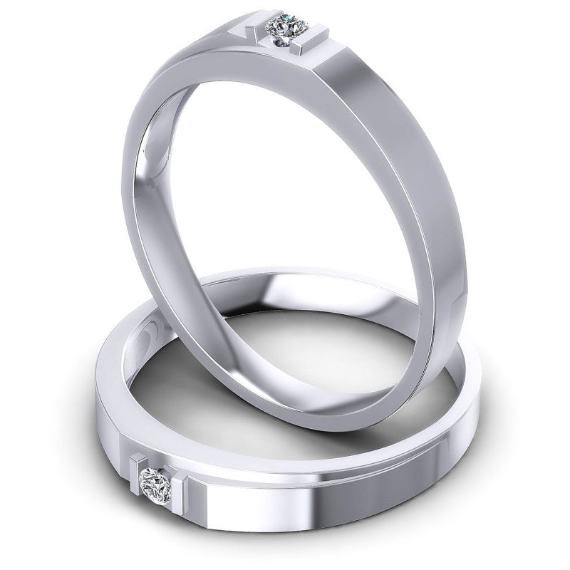 Round Cut Diamonds Wedding Sets in 14KT Rose Gold