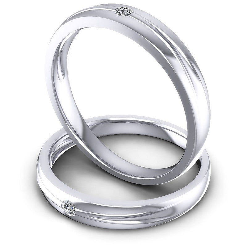 Round Cut Diamonds Wedding Sets in 14KT Rose Gold