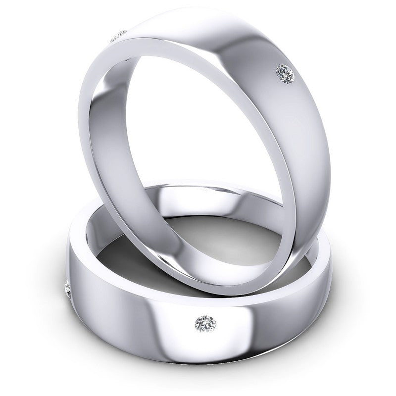 Round Cut Diamonds Wedding Sets in 14KT Rose Gold