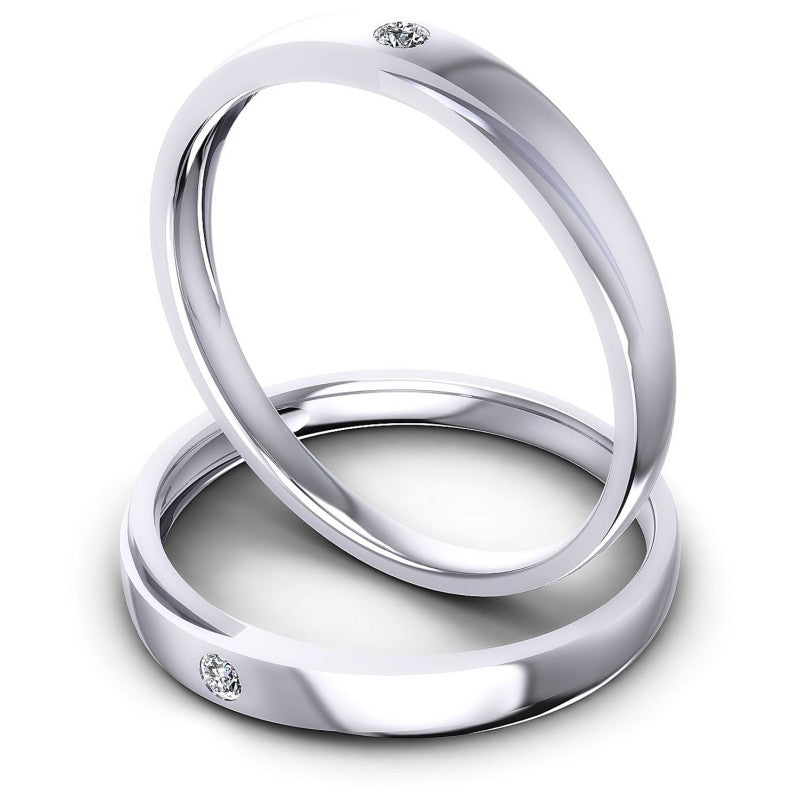 Round Cut Diamonds Wedding Sets in 14KT Rose Gold
