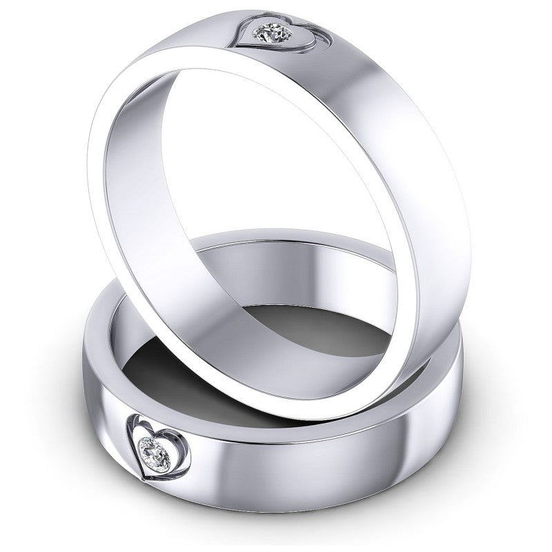 Round Cut Diamonds Wedding Sets in 14KT Rose Gold