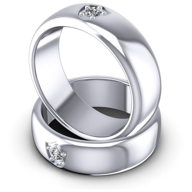 Round Cut Diamonds Wedding Sets in 14KT Rose Gold