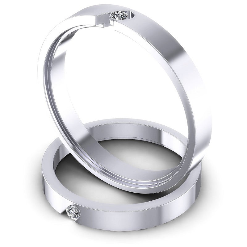 Round Cut Diamonds Wedding Sets in 14KT Rose Gold