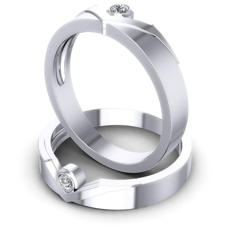 Round Cut Diamonds Wedding Sets in 14KT Rose Gold