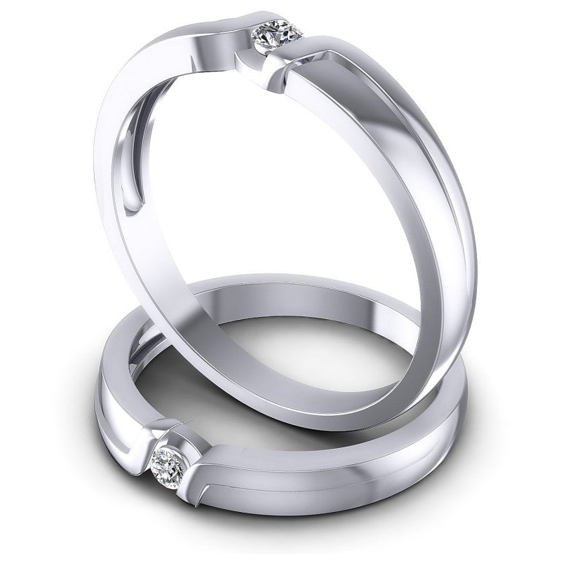 Round Cut Diamonds Wedding Sets in 14KT Rose Gold