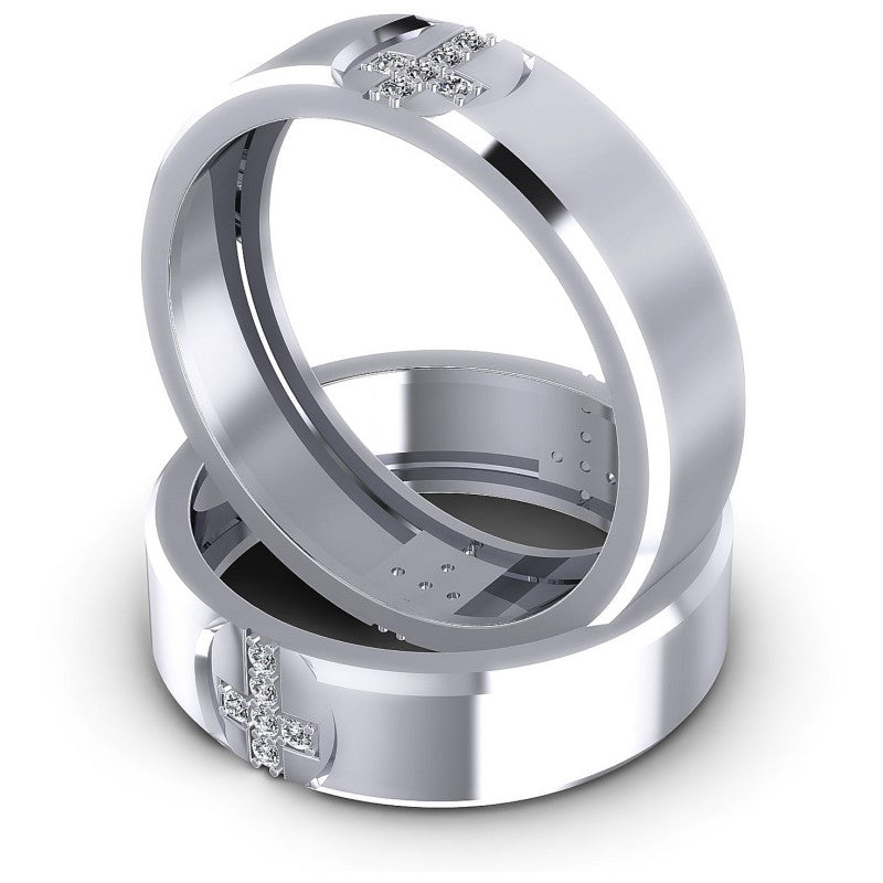 Round Cut Diamonds Wedding Sets in 14KT Rose Gold