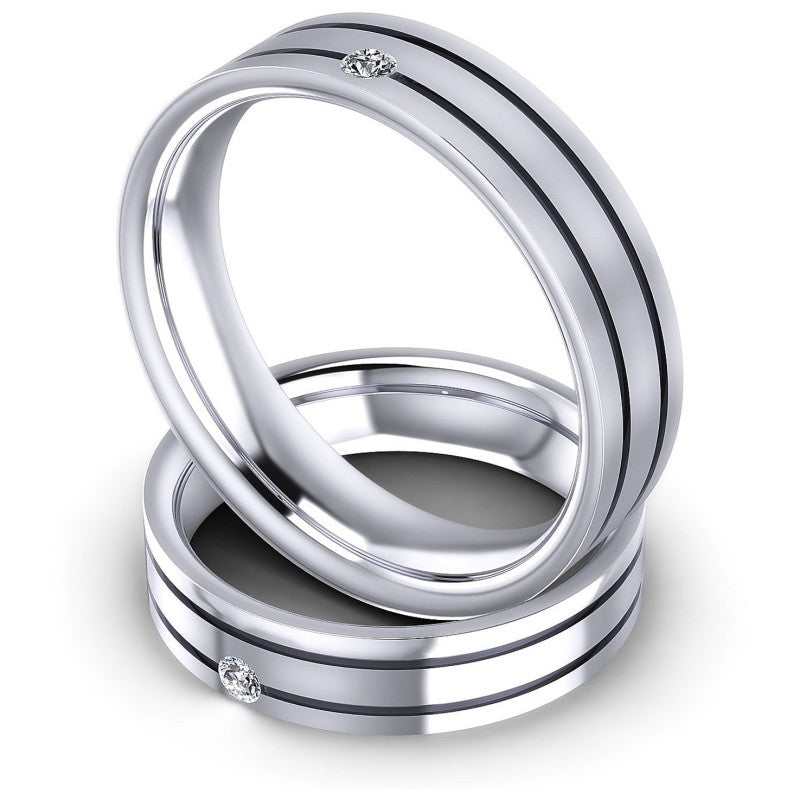 Round Cut Diamonds Wedding Sets in 14KT Rose Gold
