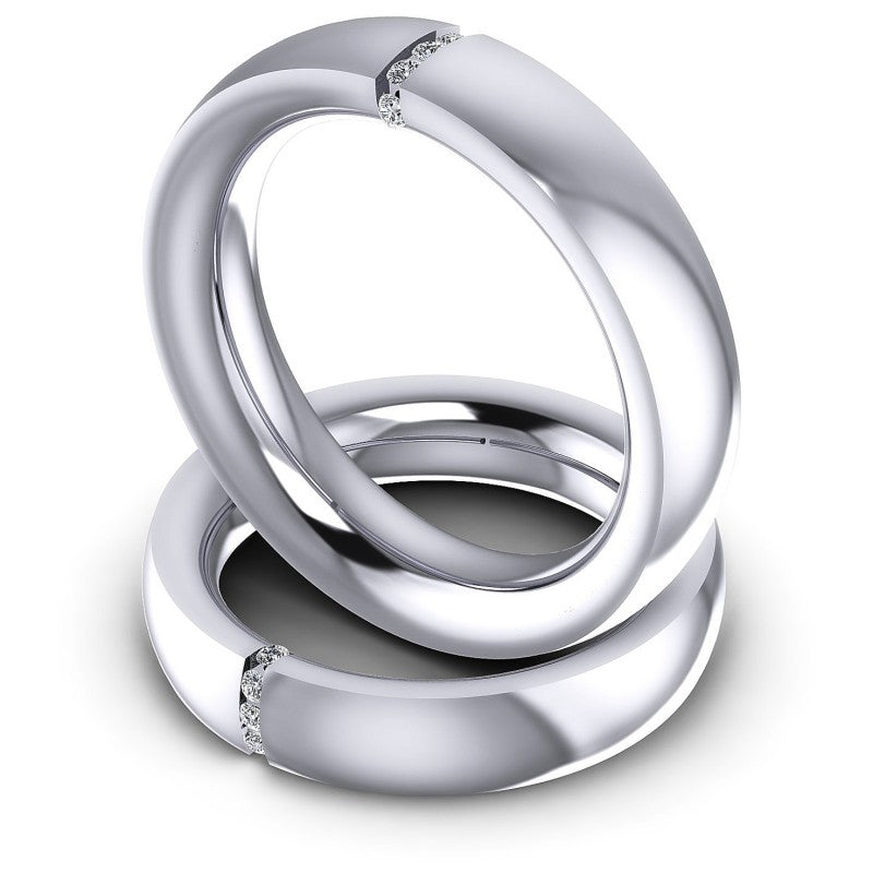 Round Cut Diamonds Wedding Sets in 14KT Rose Gold
