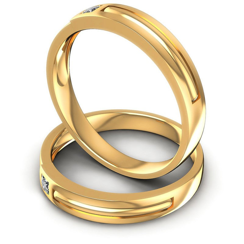 Princess Cut Diamonds Wedding Sets in 14KT Rose Gold