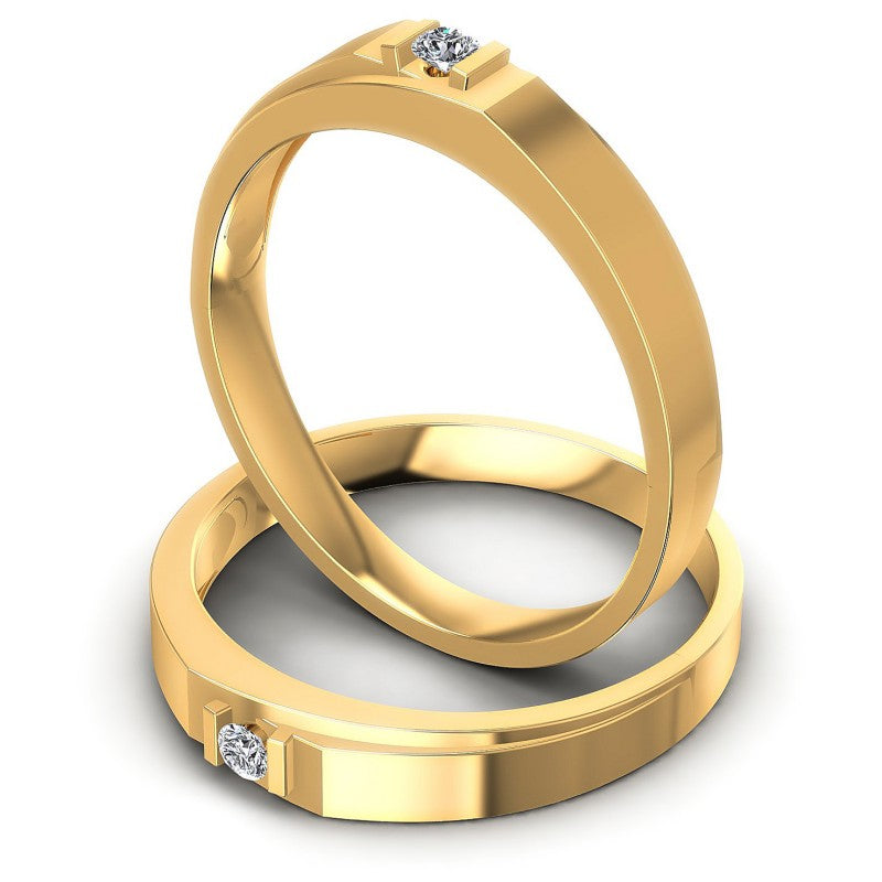Round Cut Diamonds Wedding Sets in 14KT Rose Gold