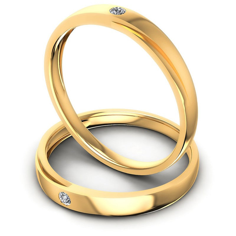 Round Cut Diamonds Wedding Sets in 14KT Rose Gold