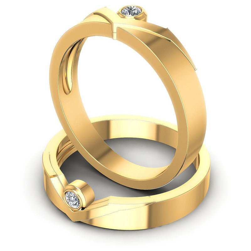 Round Cut Diamonds Wedding Sets in 14KT Rose Gold