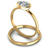 Oval Cut Diamonds Bridal Set in 14KT Rose Gold