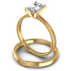 Emerald Cut Diamonds Bridal Set in 14KT Rose Gold