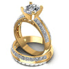 Princess And Oval Cut Diamonds Bridal Set in 14KT Rose Gold