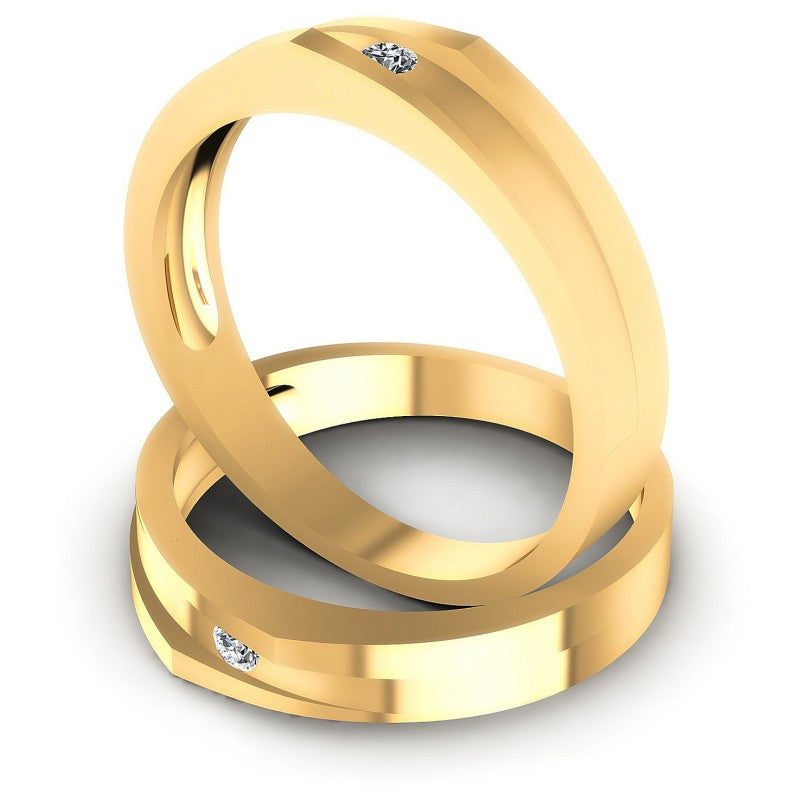 Round Cut Diamonds Wedding Sets in 14KT Rose Gold