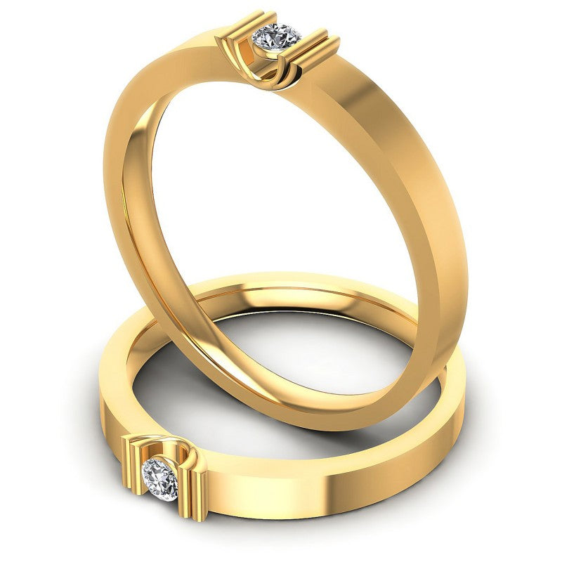 Round Cut Diamonds Wedding Sets in 14KT Rose Gold