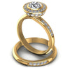 Round Diamonds 1.05CT Bridal Set in 14KT Rose Gold
