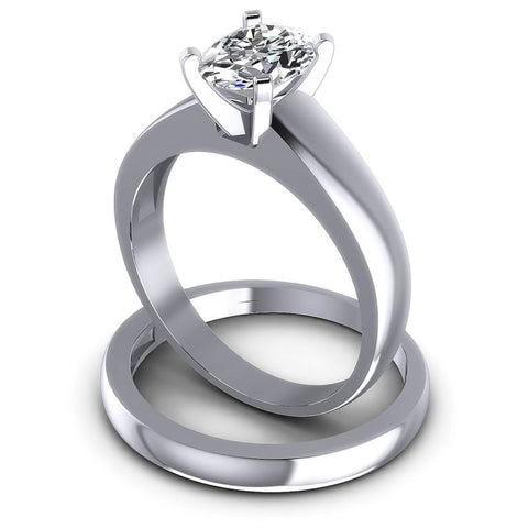 Oval Cut Diamonds Bridal Set in 14KT Rose Gold
