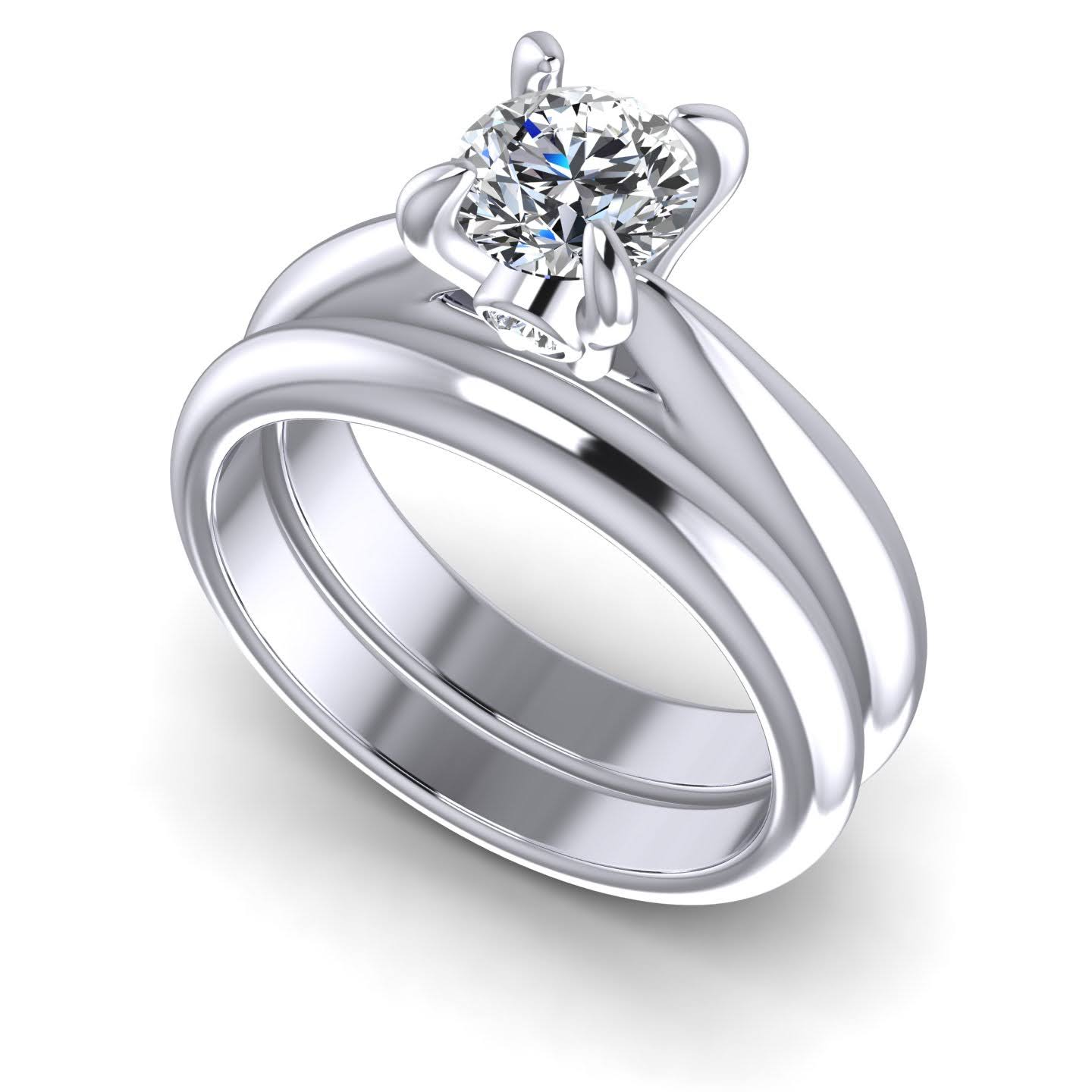 Bridal Sets 0.45-1.60CT Round Cut Diamonds