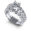 Round Diamonds 3.55CT Bridal Set in 14KT White Gold