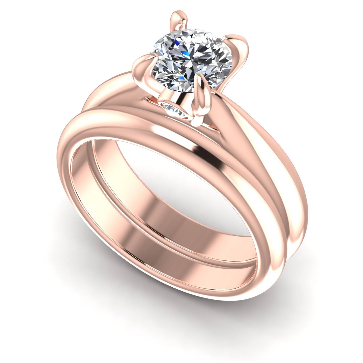 Bridal Sets 0.45-1.60CT Round Cut Diamonds