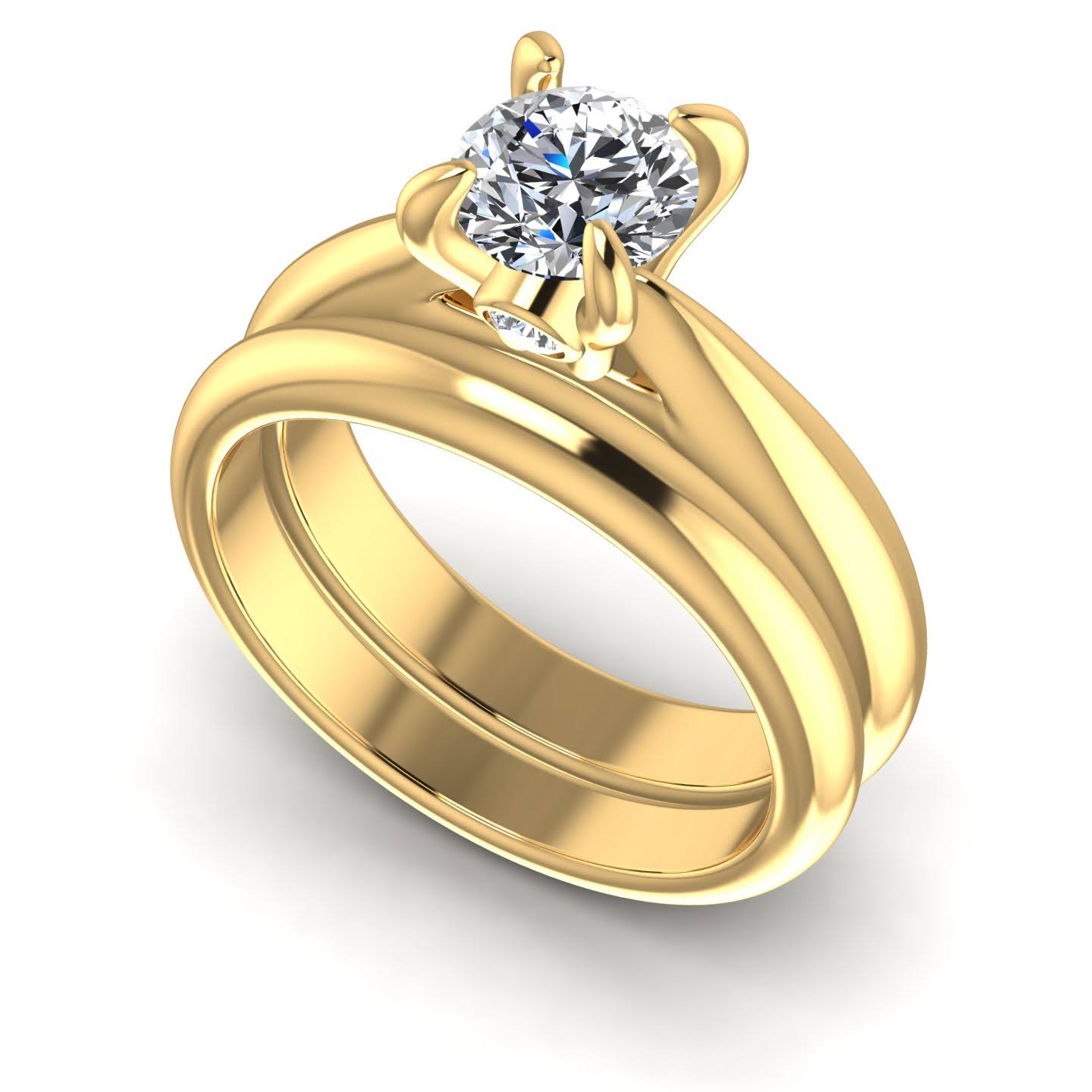 Bridal Sets 0.45-1.60CT Round Cut Diamonds