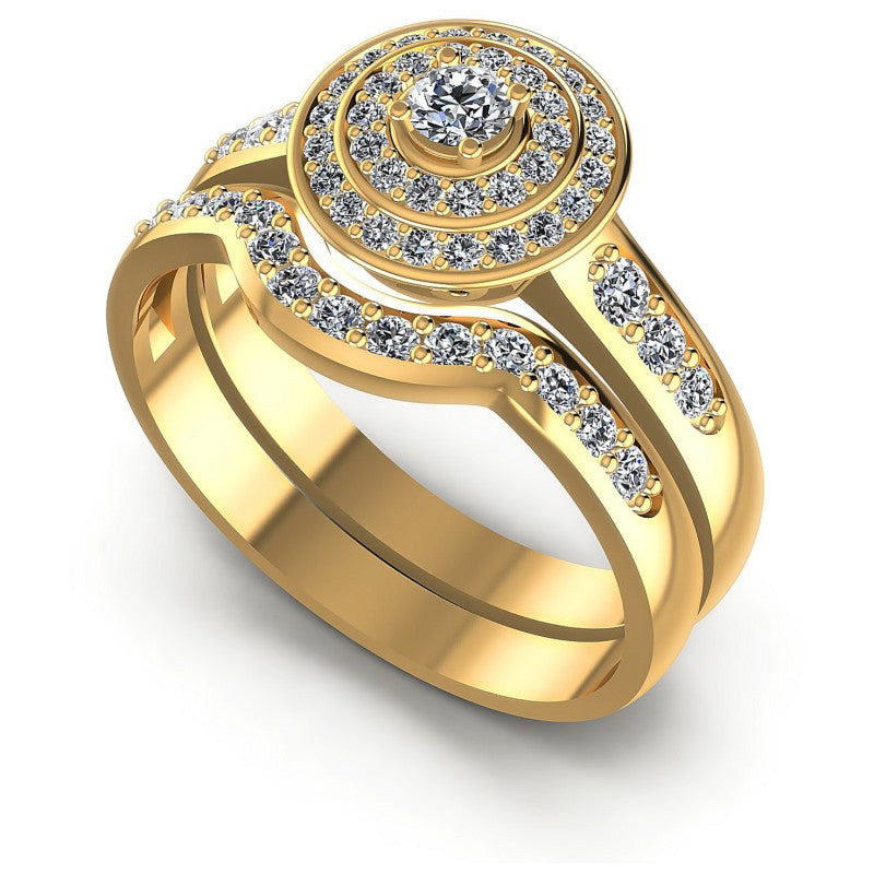 Round Diamonds 0.75CT Bridal Set in 14KT White Gold