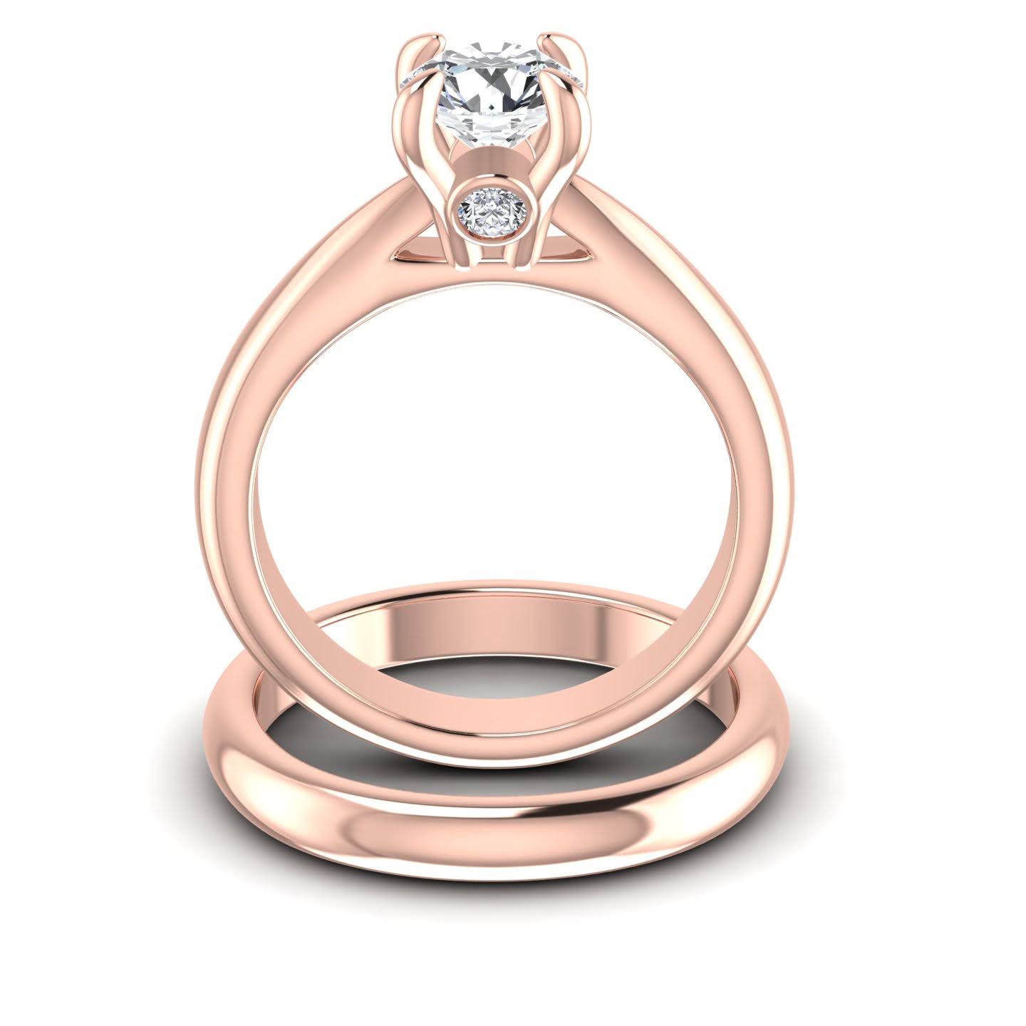 0.45-1.60 CT Round Cut Diamonds - Bridal Set