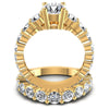 Round Diamonds 3.55CT Bridal Set in 14KT Yellow Gold