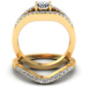 Round Diamonds 0.95CT Bridal Set in 14KT Yellow Gold