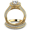 Round Diamonds 2.55CT Bridal Set in 14KT Yellow Gold