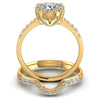 Round Diamonds 1.00CT Bridal Set in 14KT Yellow Gold